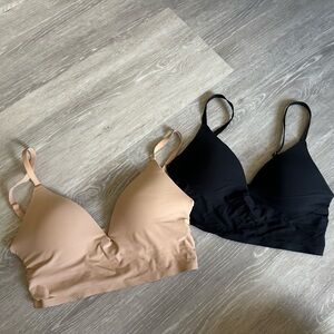 refuge Black and Tan Bra Set